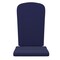 Merrick Lane Riviera Set Of 2 Indoor/Outdoor High Back Adirondack Chair Cushions with Elastic Strap and Water Resistant Covers